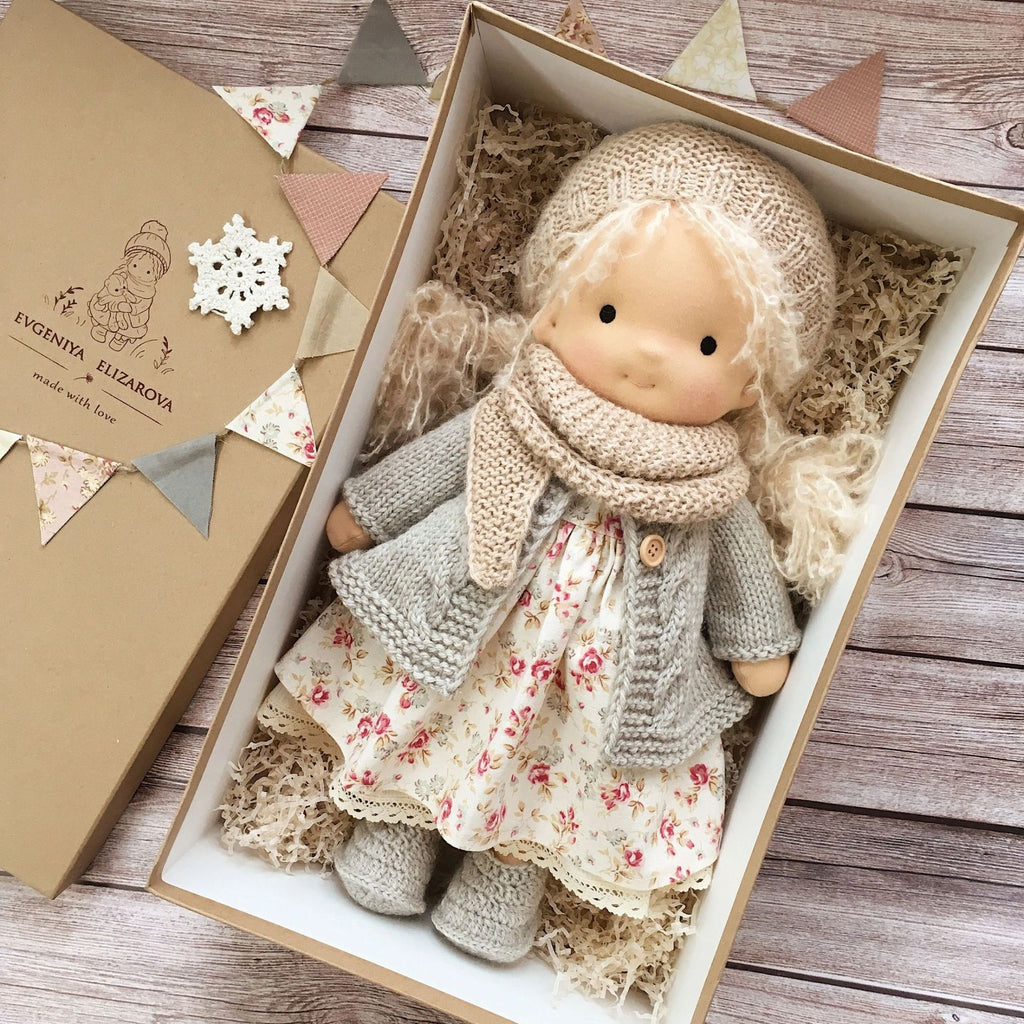 Storybook Winter Doll - Keepsake Collection -  Waldorf Handmade Plush