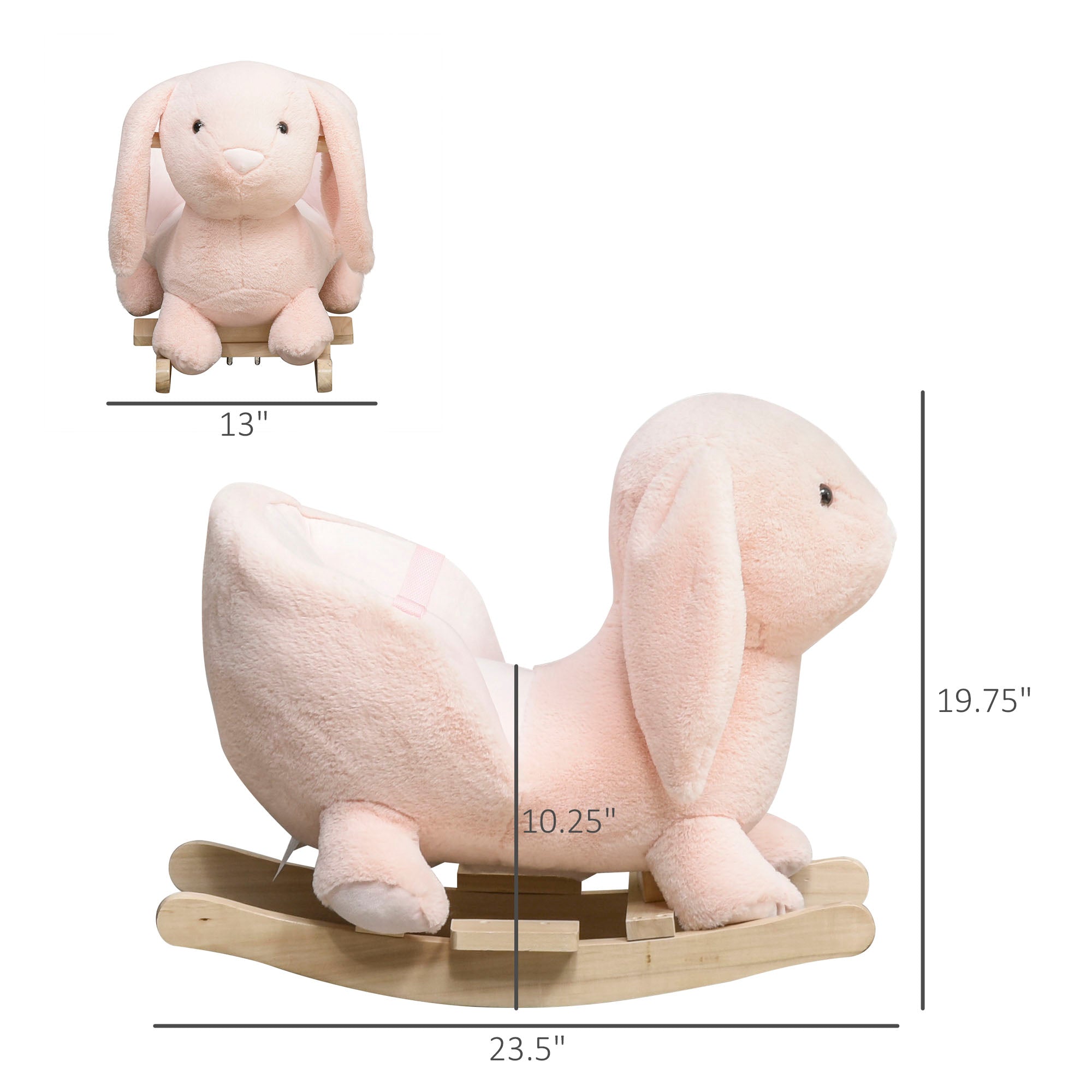 Blush Meadow Bunny Rocker