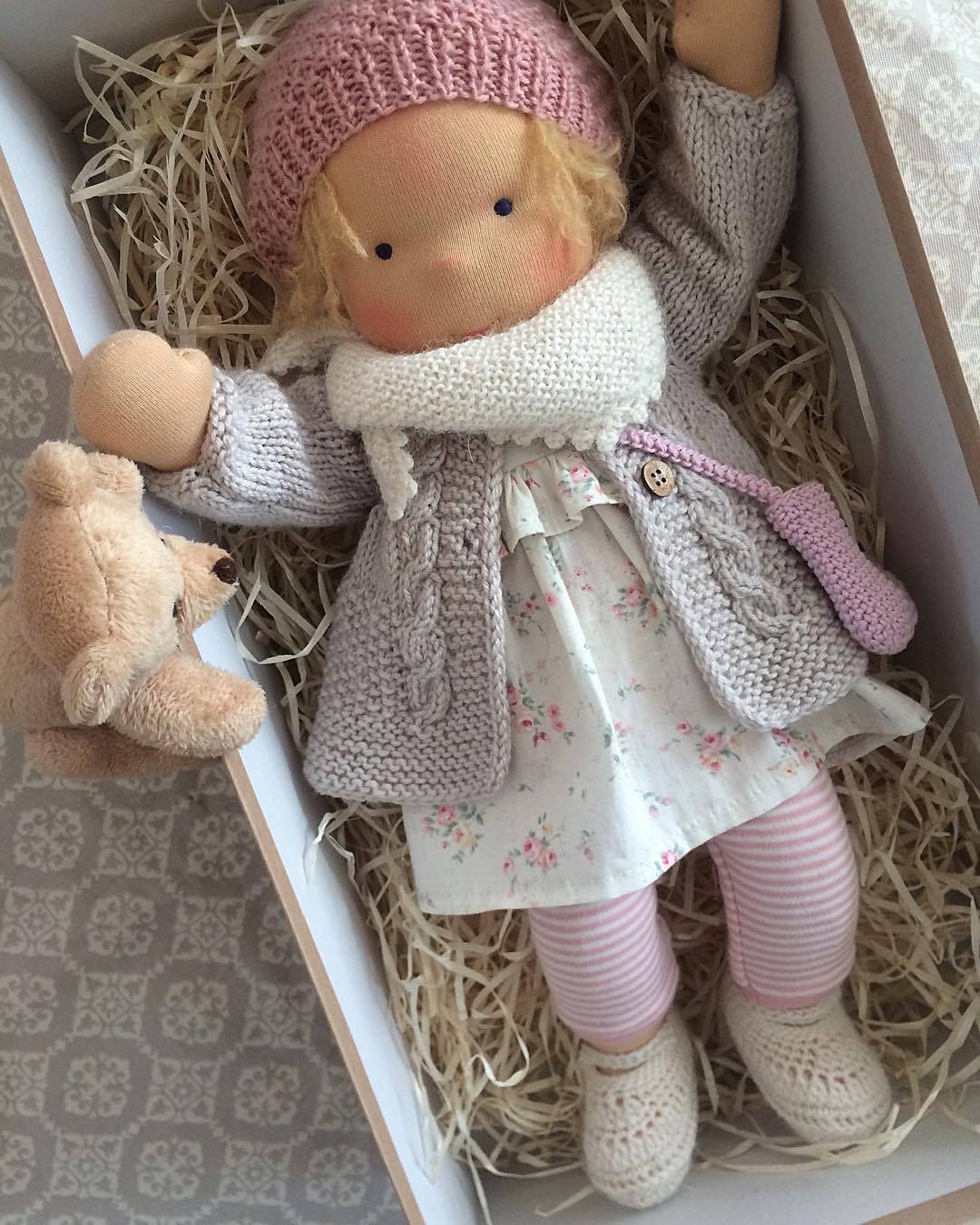 Storybook Winter Doll - Keepsake Collection -  Waldorf Handmade Plush