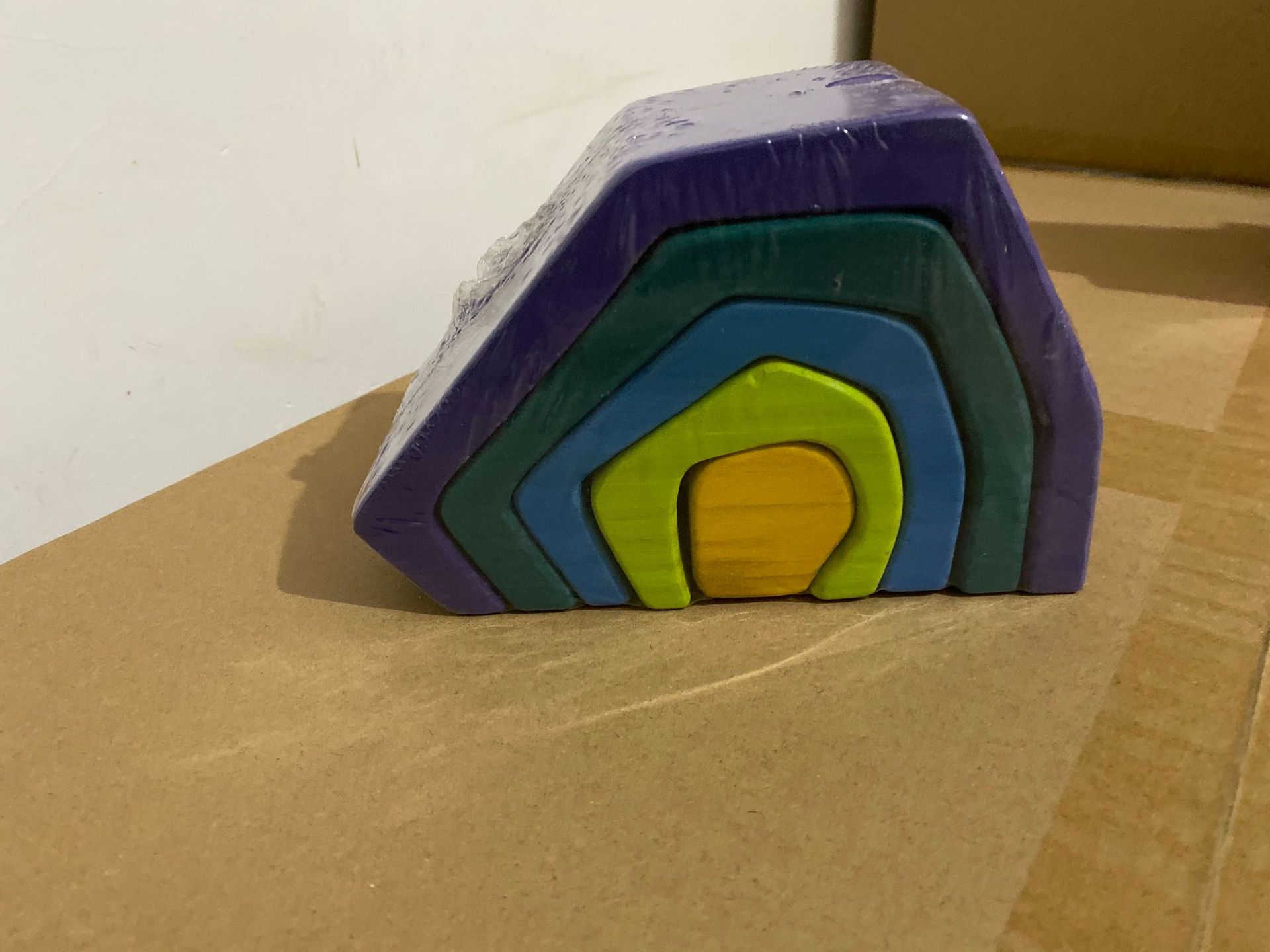Hand-Dyed Wooden Montessori Toy Collection – Arches, Cubes, Towers & Shapes