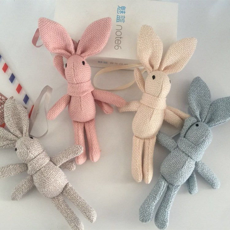 The Little Hare – Textured Linen Rabbit Companion - Multiple Colors