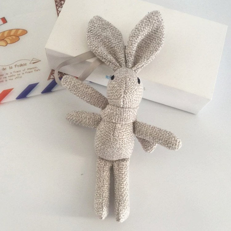The Little Hare – Textured Linen Rabbit Companion - Multiple Colors