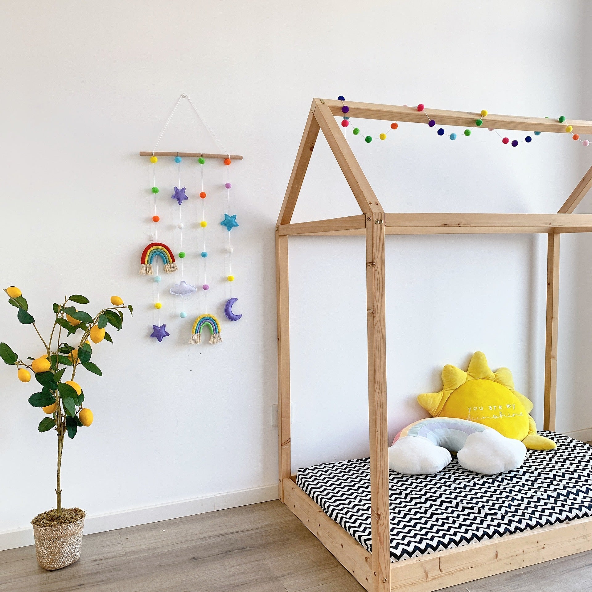 Nordic Rainbow Wall Hanging Photo Display