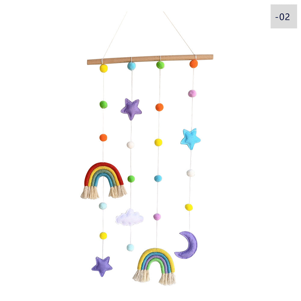 Nordic Rainbow Wall Hanging Photo Display