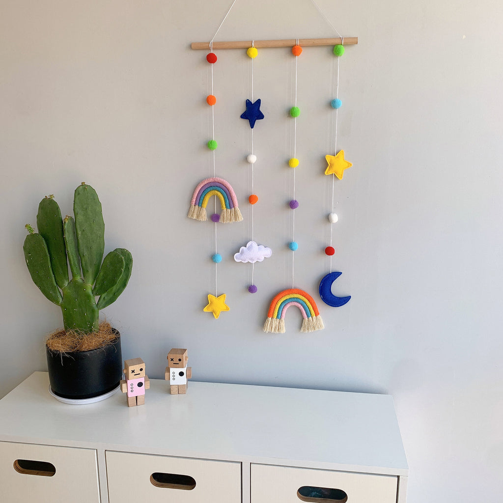 Nordic Rainbow Wall Hanging Photo Display