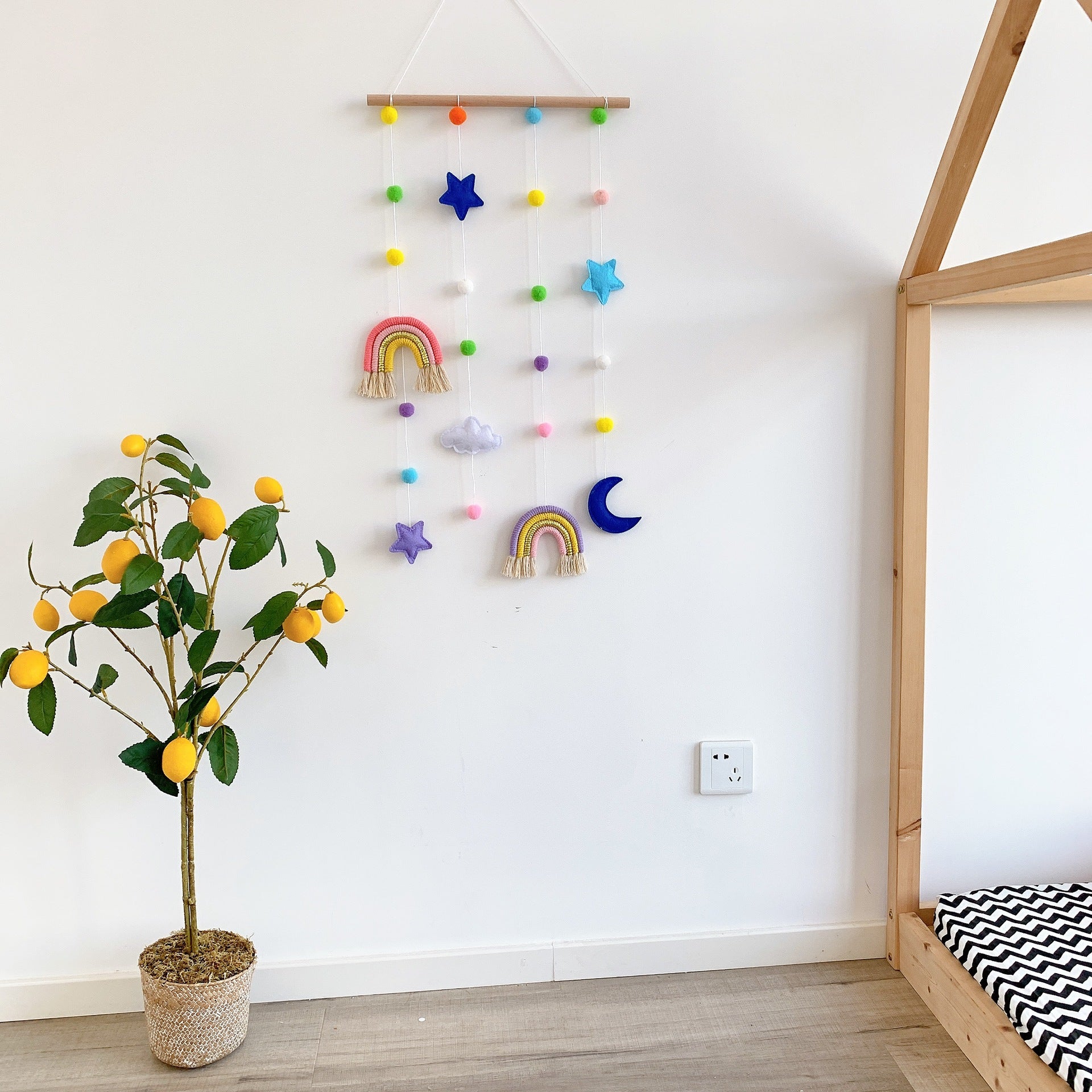 Nordic Rainbow Wall Hanging Photo Display