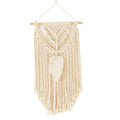Bohemian Handwoven Cotton Wall Hanging – Nordic Fringe Tapestry (35x65cm)