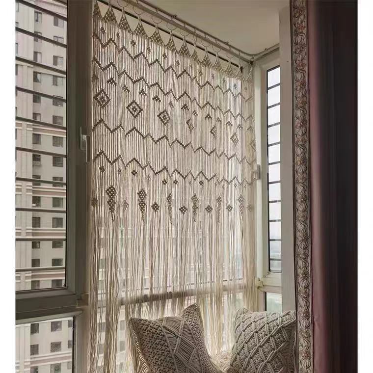 Handwoven Nordic Cotton Door Curtain