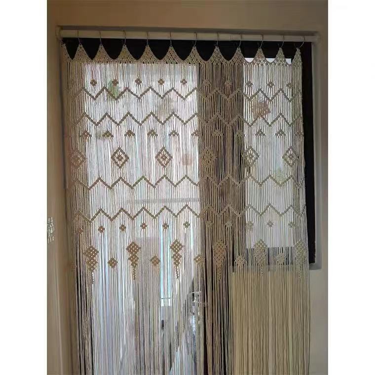 Handwoven Nordic Cotton Door Curtain