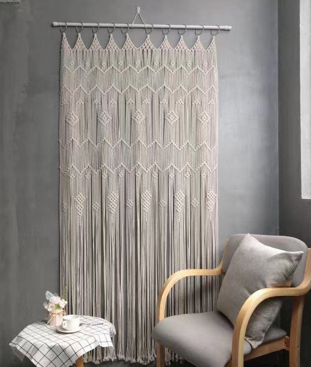 Handwoven Nordic Cotton Door Curtain