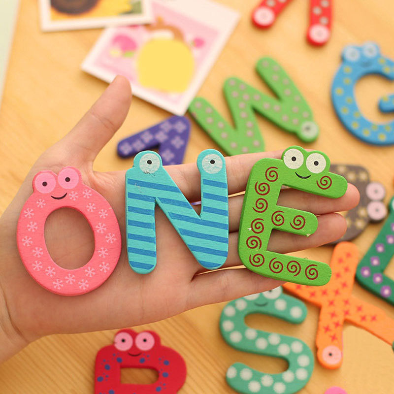 Wooden Magnetic Number OR Letter Sets