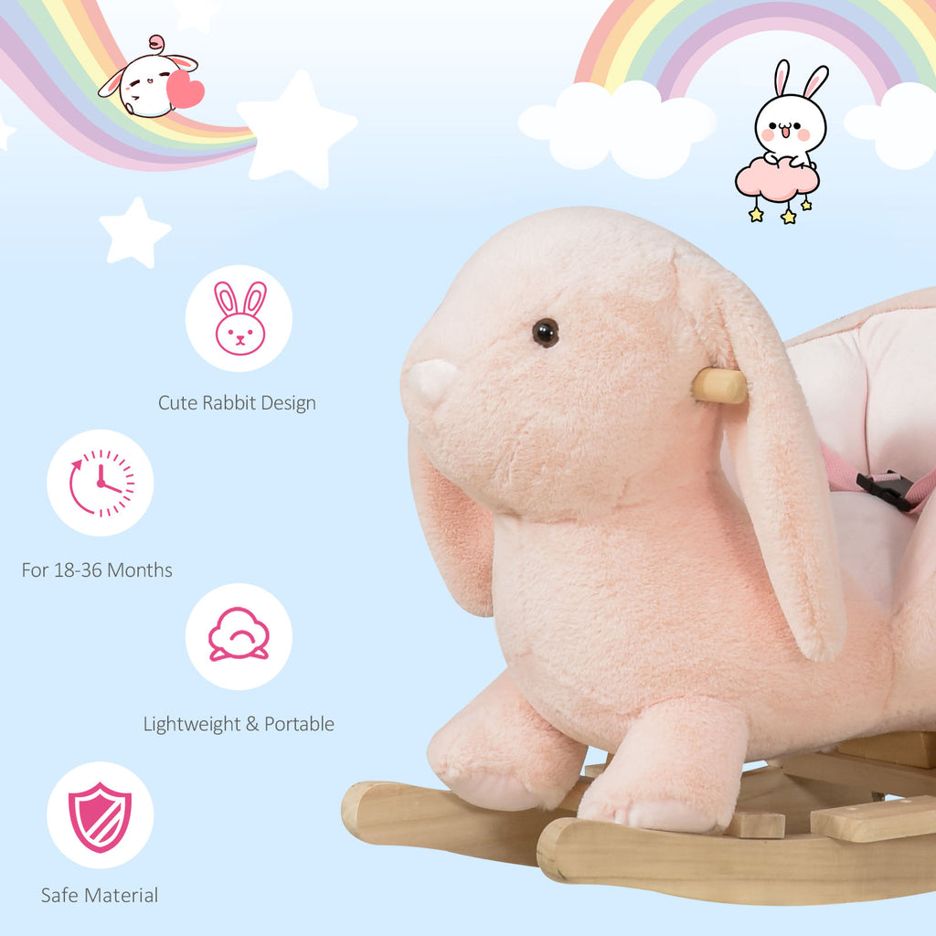 Blush Meadow Bunny Rocker