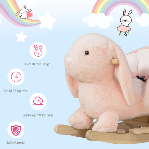 Blush Meadow Bunny Rocker