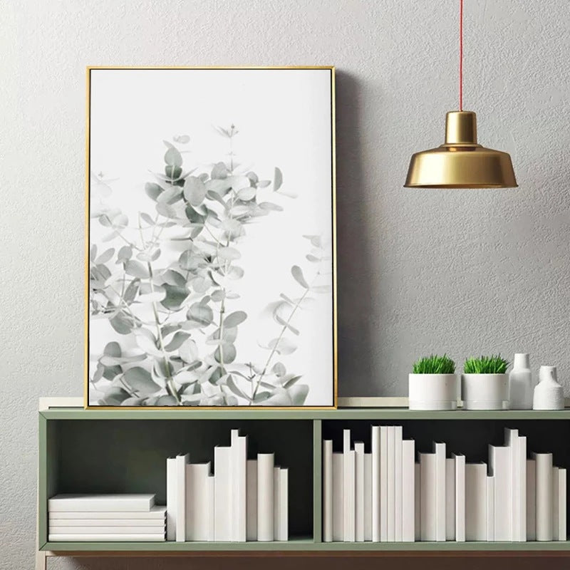 Minimal Botanical Canvas Print – Modern Frameless Wall Art