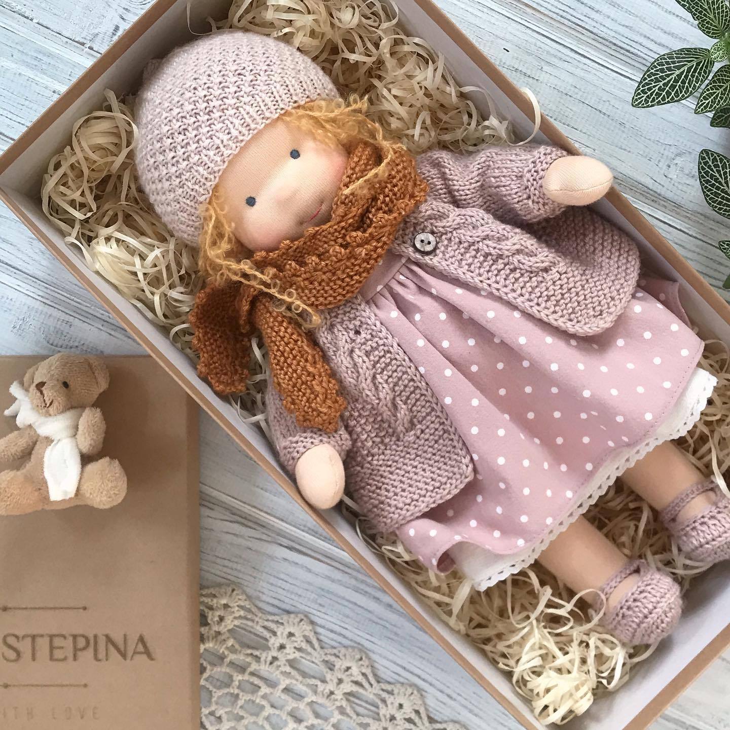 Storybook Winter Doll - Keepsake Collection -  Waldorf Handmade Plush