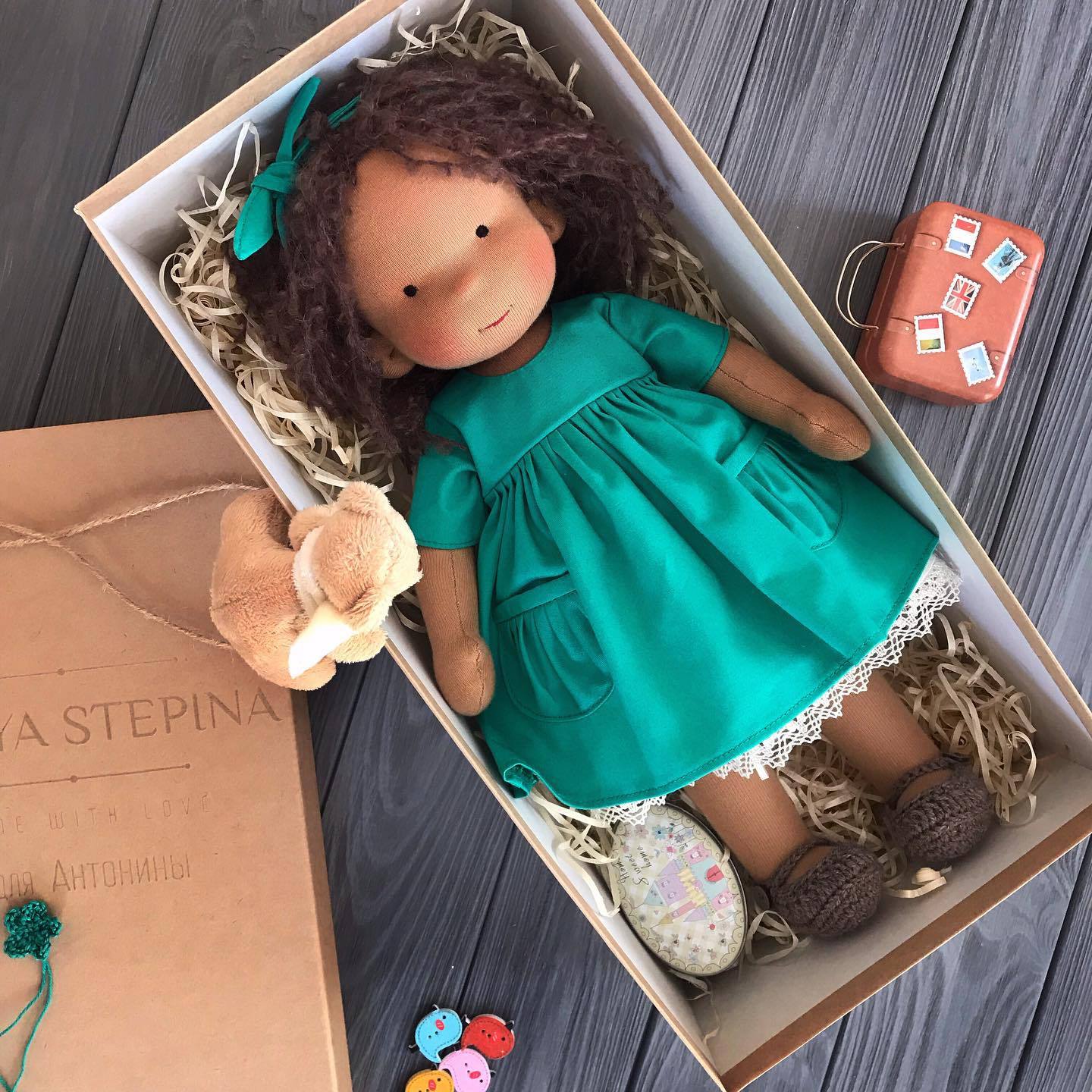 Storybook Winter Doll - Keepsake Collection -  Waldorf Handmade Plush