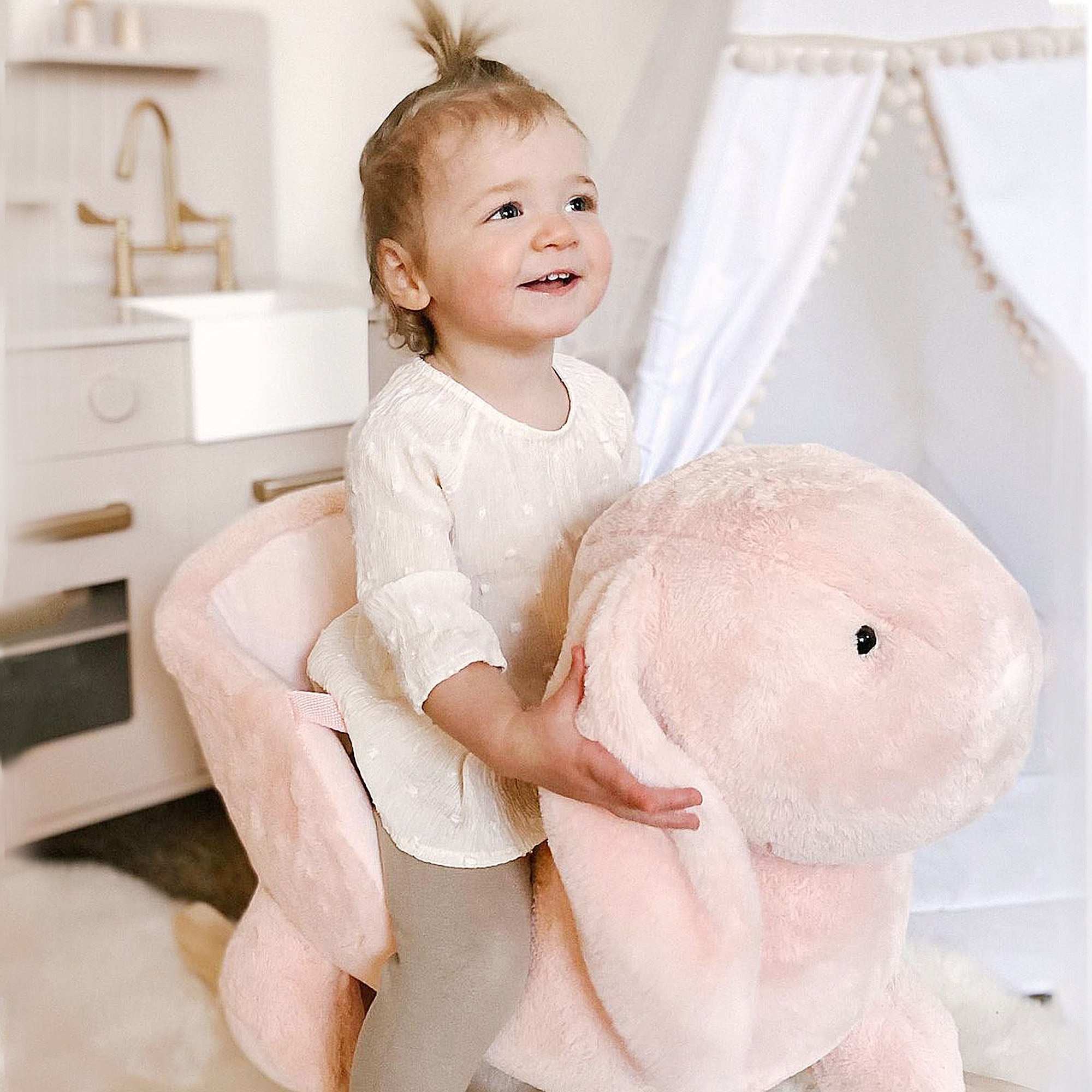 Blush Meadow Bunny Rocker