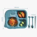 Tiny Dino Divided Plate Set – Eco-Friendly Kids Dinnerware