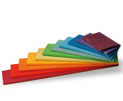 Hand-Dyed Wooden Montessori Toy Collection – Arches, Cubes, Towers & Shapes