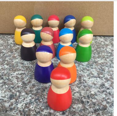 Hand-Dyed Wooden Montessori Toy Collection – Arches, Cubes, Towers & Shapes