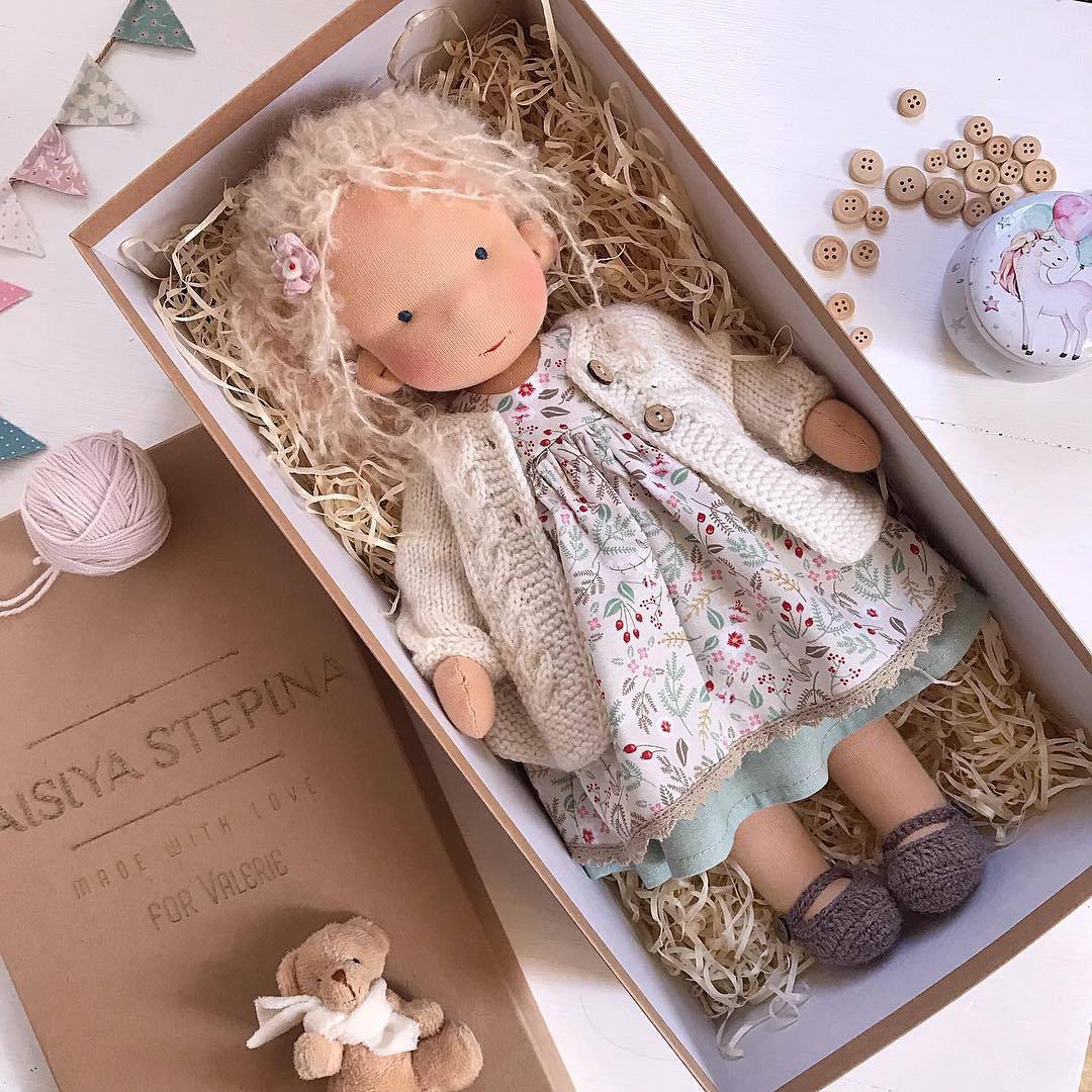Storybook Winter Doll - Keepsake Collection -  Waldorf Handmade Plush