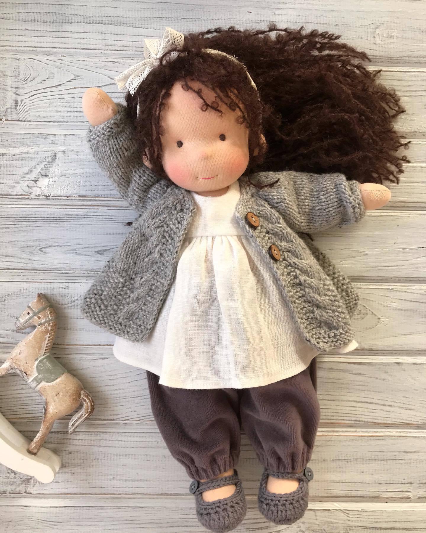 Storybook Winter Doll - Keepsake Collection -  Waldorf Handmade Plush
