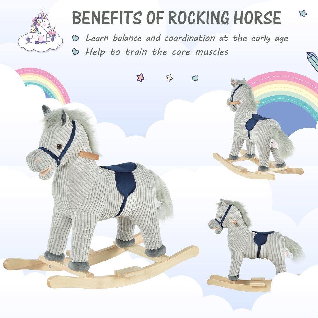 Corduroy Stable Rocking Horse