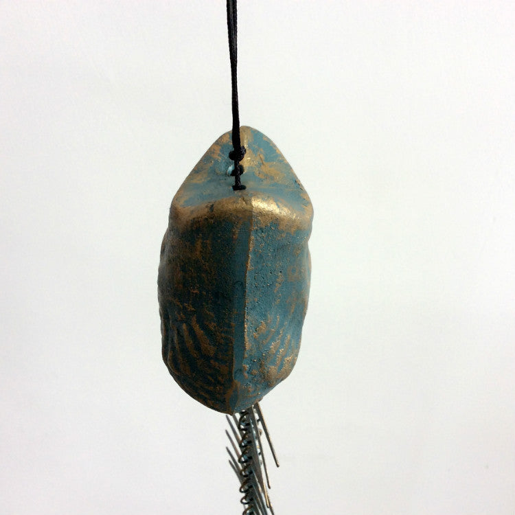 Coastal Iron Fish Skeleton Chime