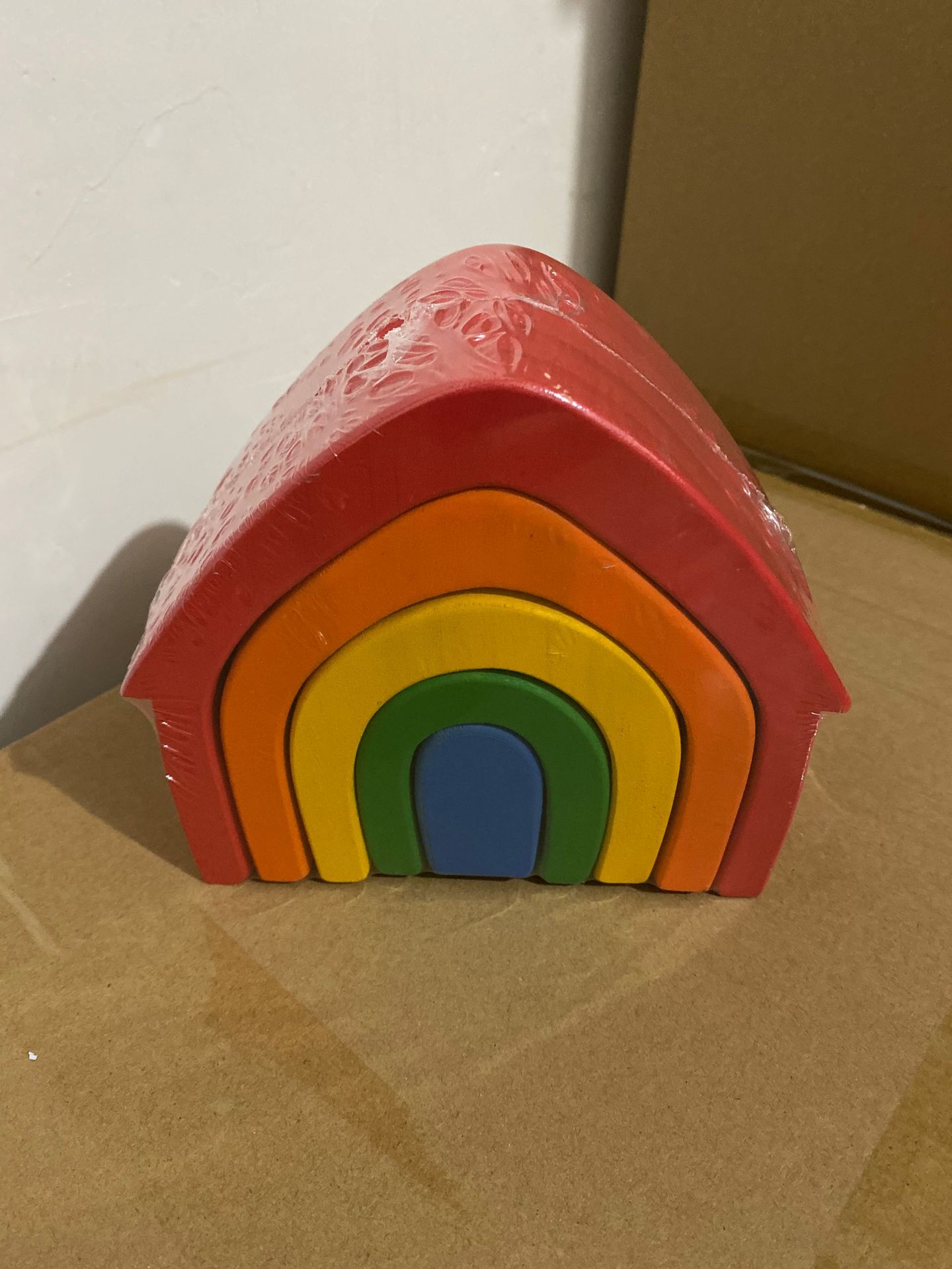 Hand-Dyed Wooden Montessori Toy Collection – Arches, Cubes, Towers & Shapes