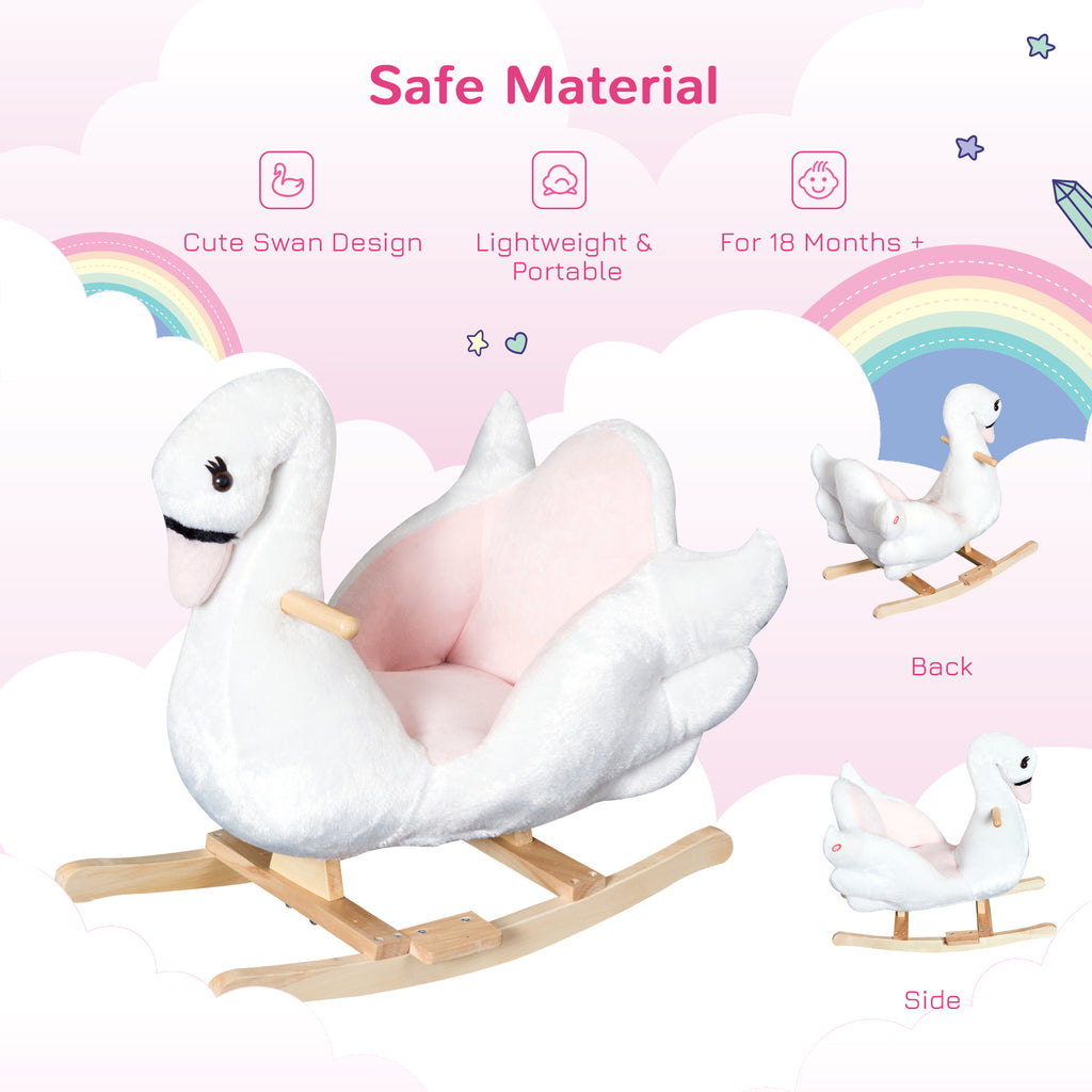 Blush Swan Rocker