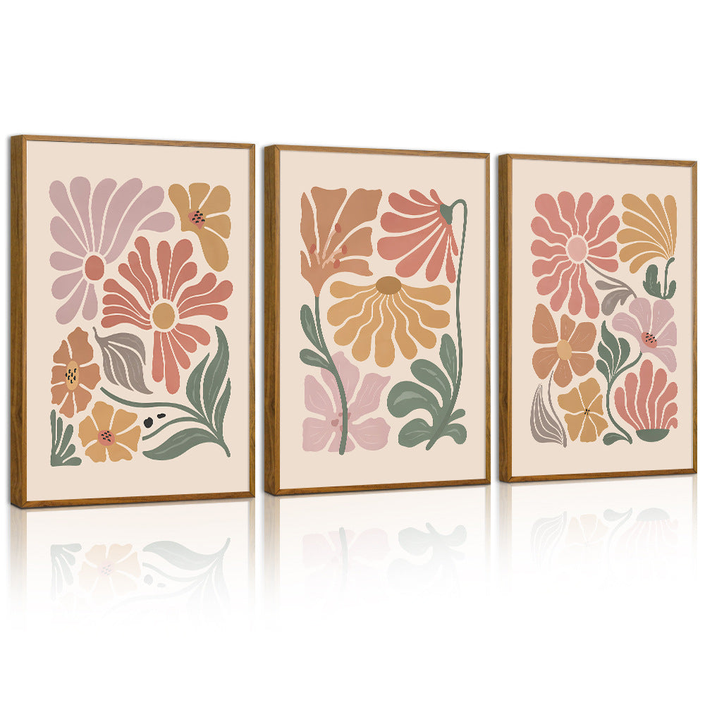 Botanical Study Framed Set — 3 Piece Floral Wall Collection