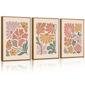Botanical Study Framed Set — 3 Piece Floral Wall Collection