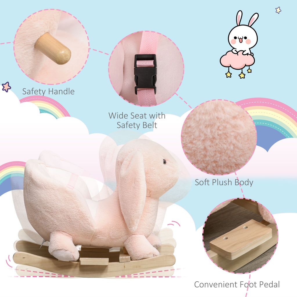 Blush Meadow Bunny Rocker