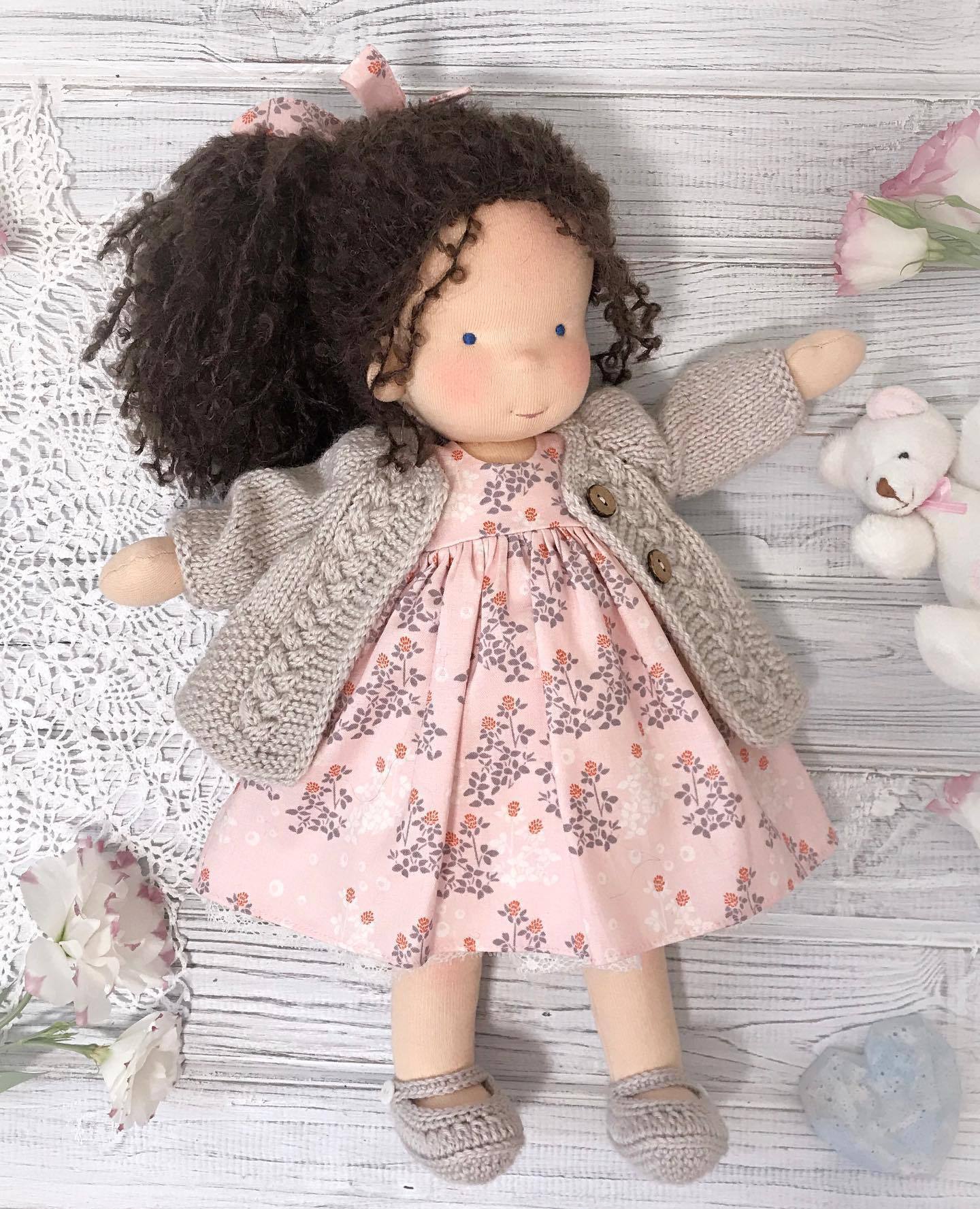 Storybook Winter Doll - Keepsake Collection -  Waldorf Handmade Plush