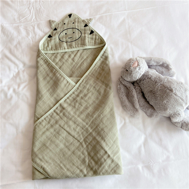 Northlume Lightweight Gauze Hooded Baby Wrap – 100% Cotton (90 × 90 cm)