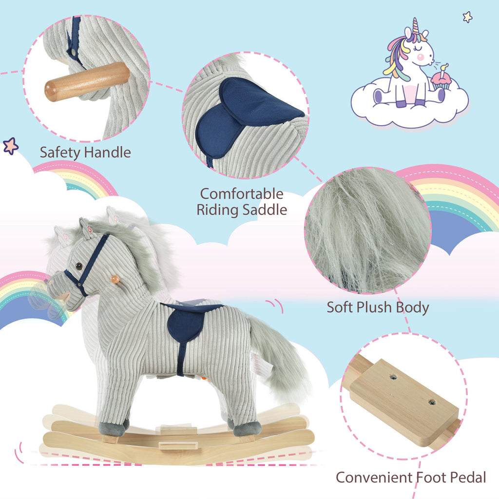 Corduroy Stable Rocking Horse