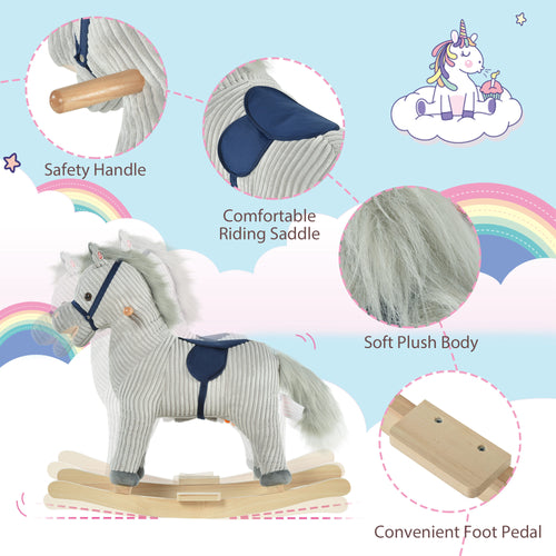 Corduroy Stable Rocking Horse