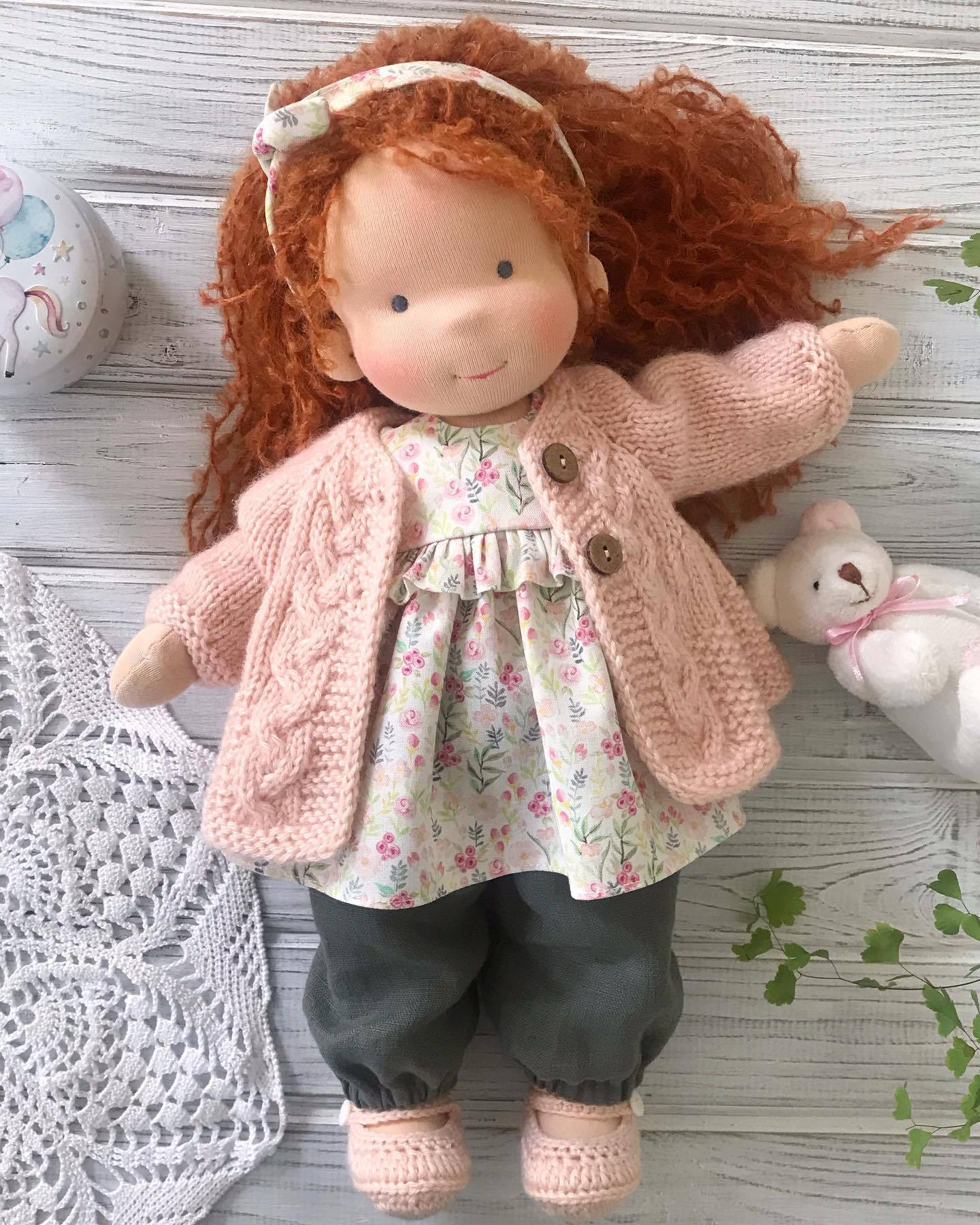 Storybook Winter Doll - Keepsake Collection -  Waldorf Handmade Plush