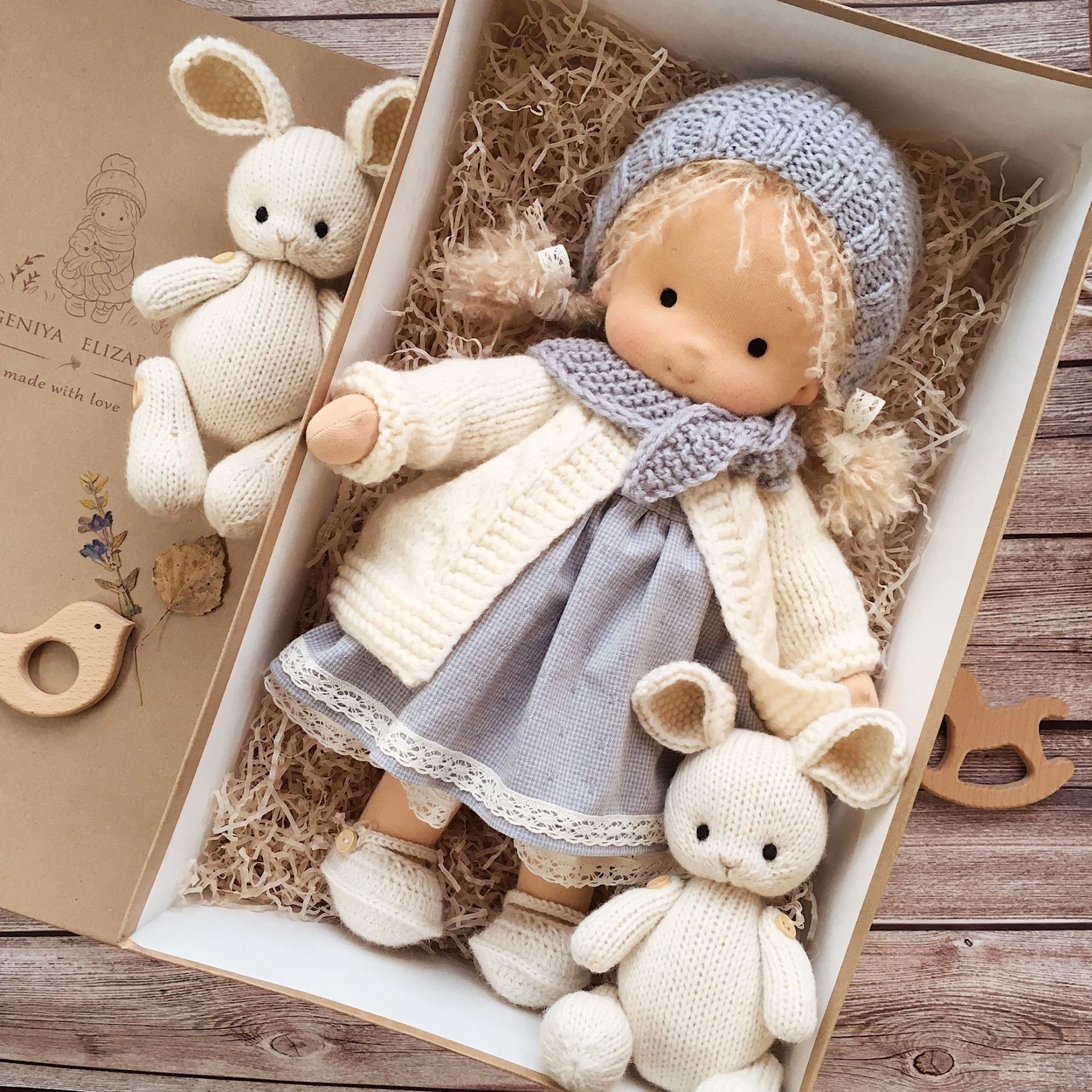 Storybook Winter Doll - Keepsake Collection -  Waldorf Handmade Plush