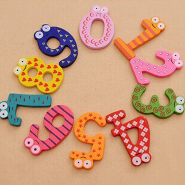 Wooden Magnetic Number OR Letter Sets
