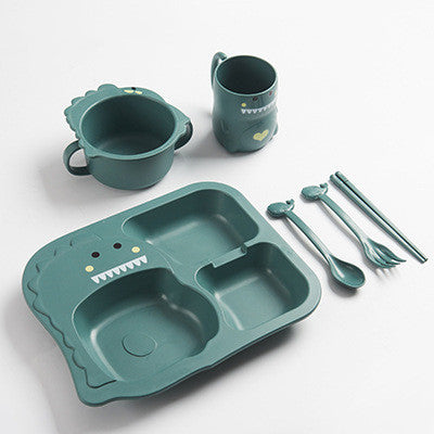 Tiny Dino Divided Plate Set – Eco-Friendly Kids Dinnerware