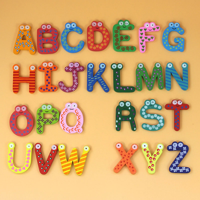 Wooden Magnetic Number OR Letter Sets