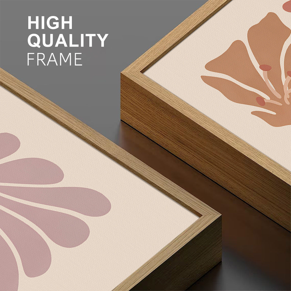 Botanical Study Framed Set — 3 Piece Floral Wall Collection