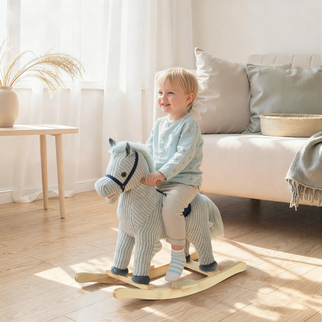 Corduroy Stable Rocking Horse