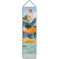 Sunrise Ridge Woven Wall Hanging – Nordic Landscape Tapestry (32.5x130cm)