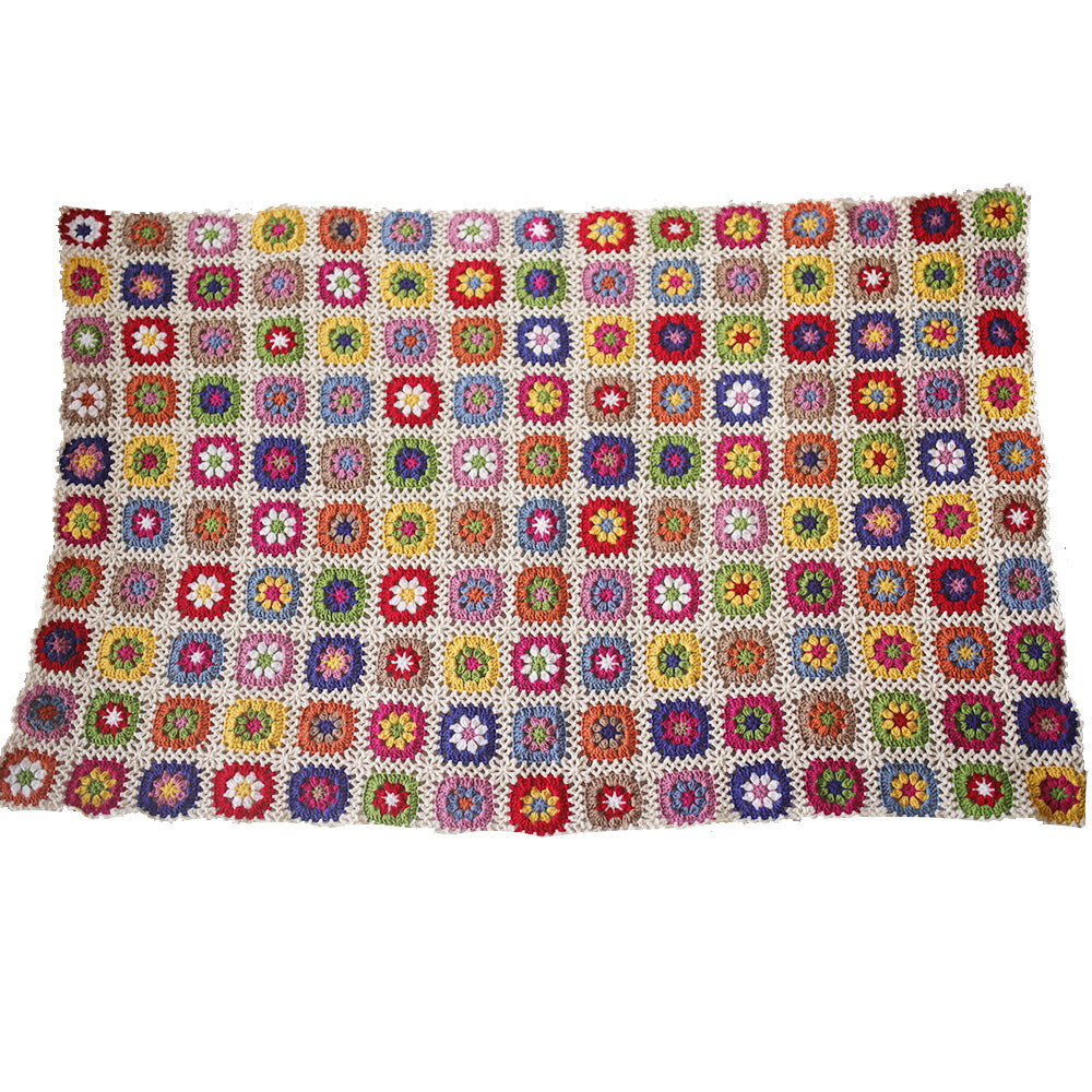 Retro Parquet Granny Square Blanket