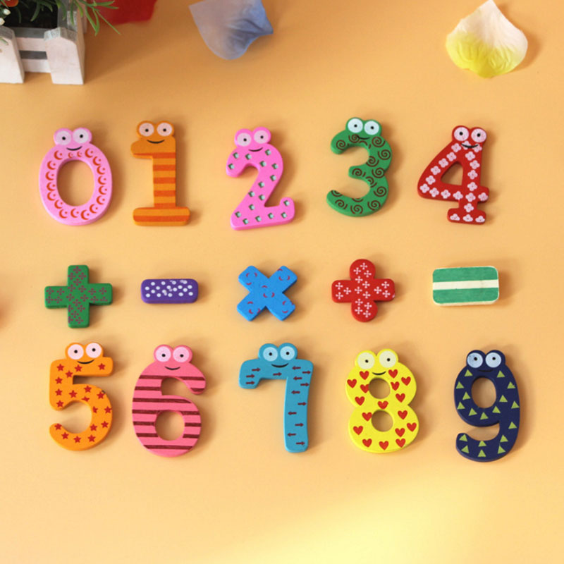 Wooden Magnetic Number OR Letter Sets