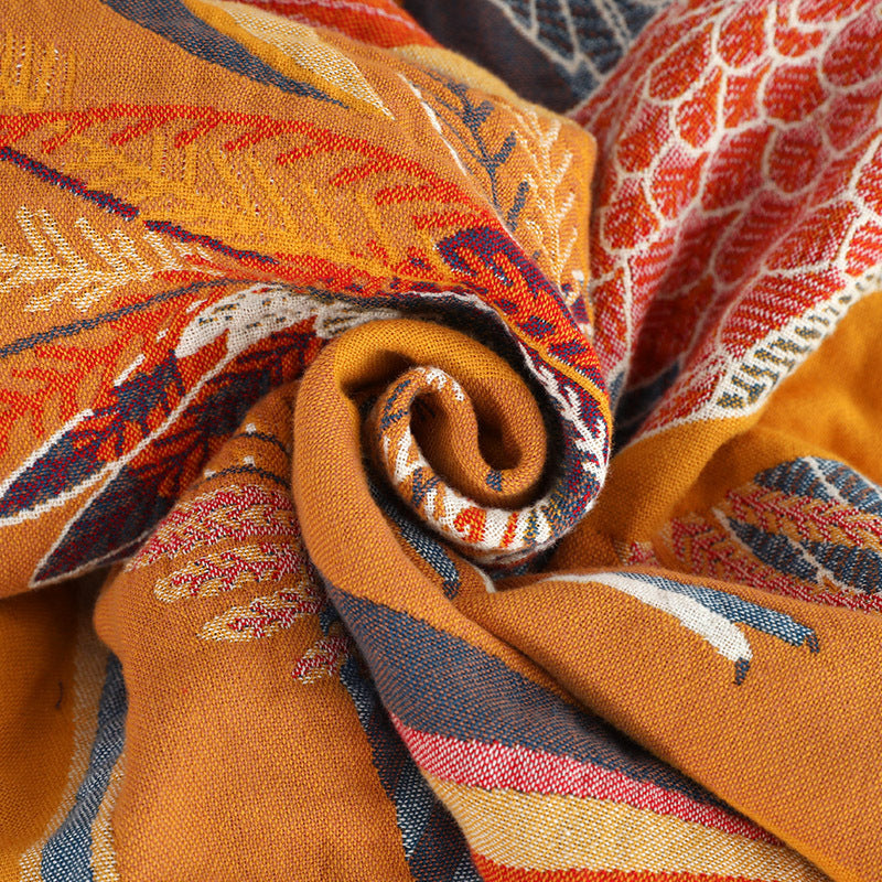 Bird & Botanical Cotton Gauze Quilt