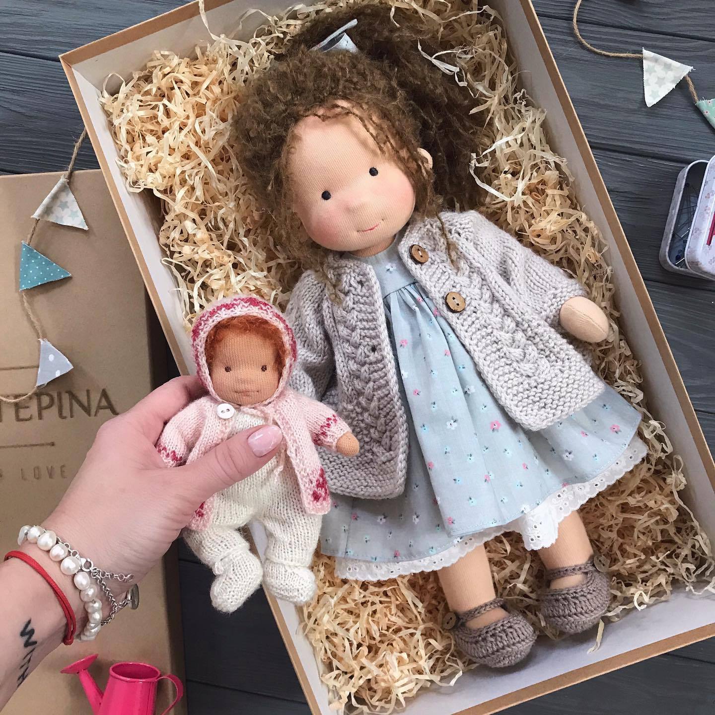 Storybook Winter Doll - Keepsake Collection -  Waldorf Handmade Plush