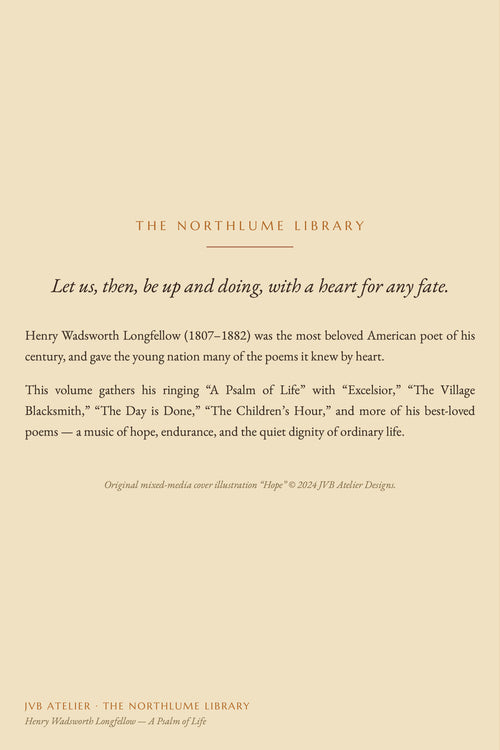 A Psalm of Life, and Other Poems, back cover